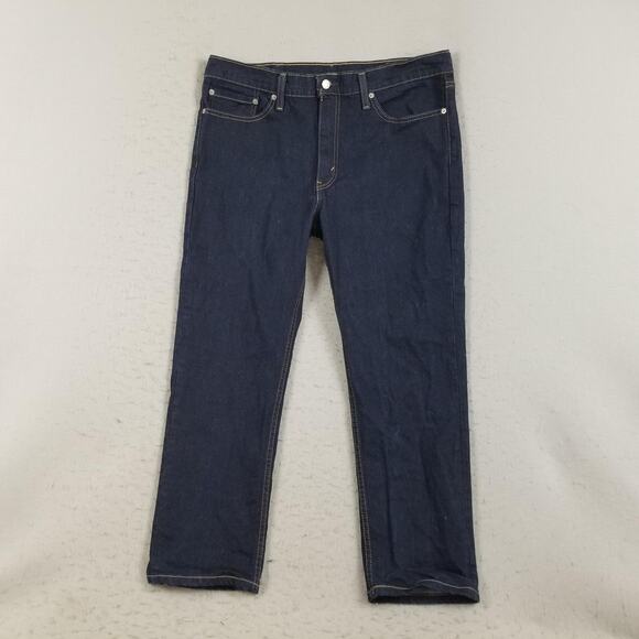 Levis 511 Jeans Mens 38x28 Dark Wash Slim Fit Stretch Denim 5-Pocket Zip Fly - Picture 1 of 14